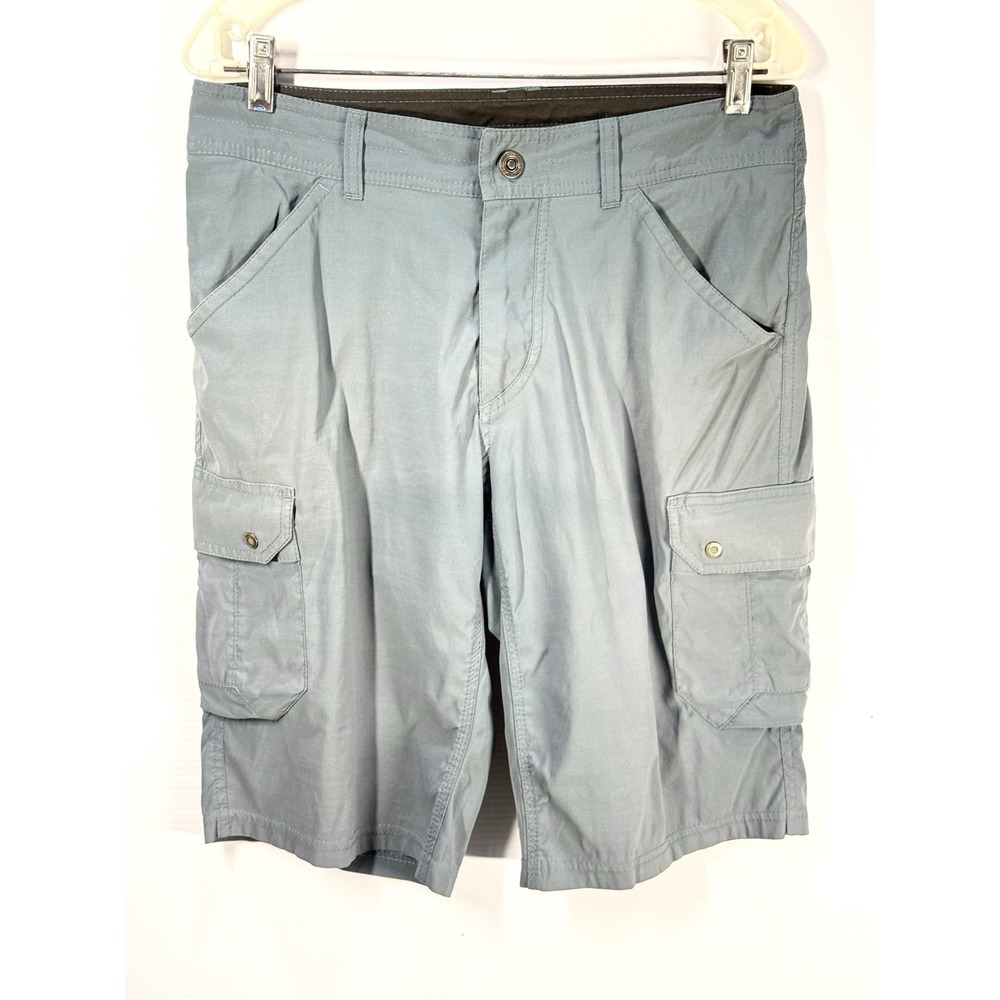 Kuhl Shorts Mens 32 Blue Renegade Cargo Utility Stretch Hiking Outdoors Gorpcore